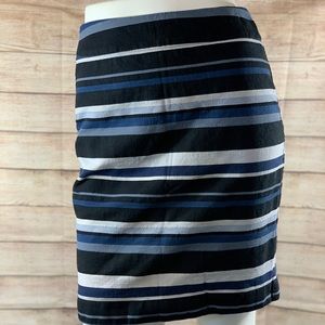 Banana Republic Navy Blues Stripes Skirt